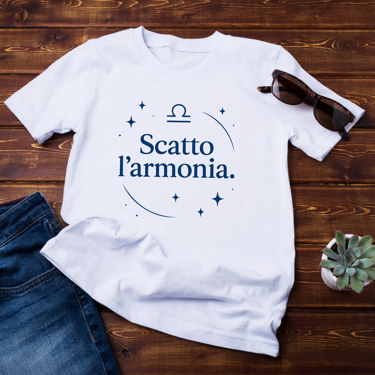 T-shirt maniche corte Collezione Zodiac & Scatta "Bilancia โ Scatto l'armonia ๐๏ธ๐ธ" Unisex